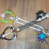 13 Kingdom Hearts Oblivion and Oathkeeper Keyblade Replica for Roxas Cosplay