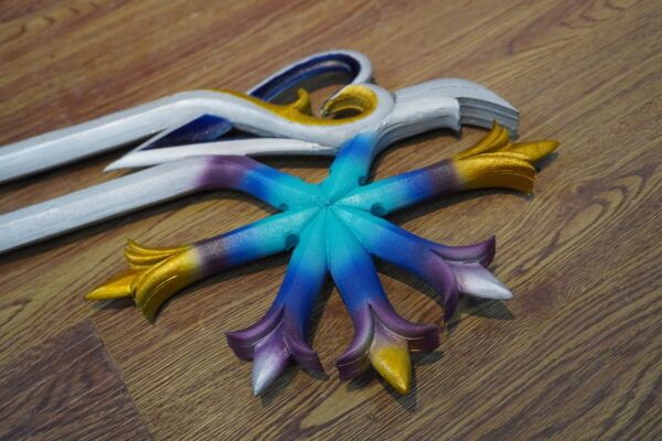 5 Kingdom Hearts Oblivion and Oathkeeper Keyblade Replica for Roxas Cosplay