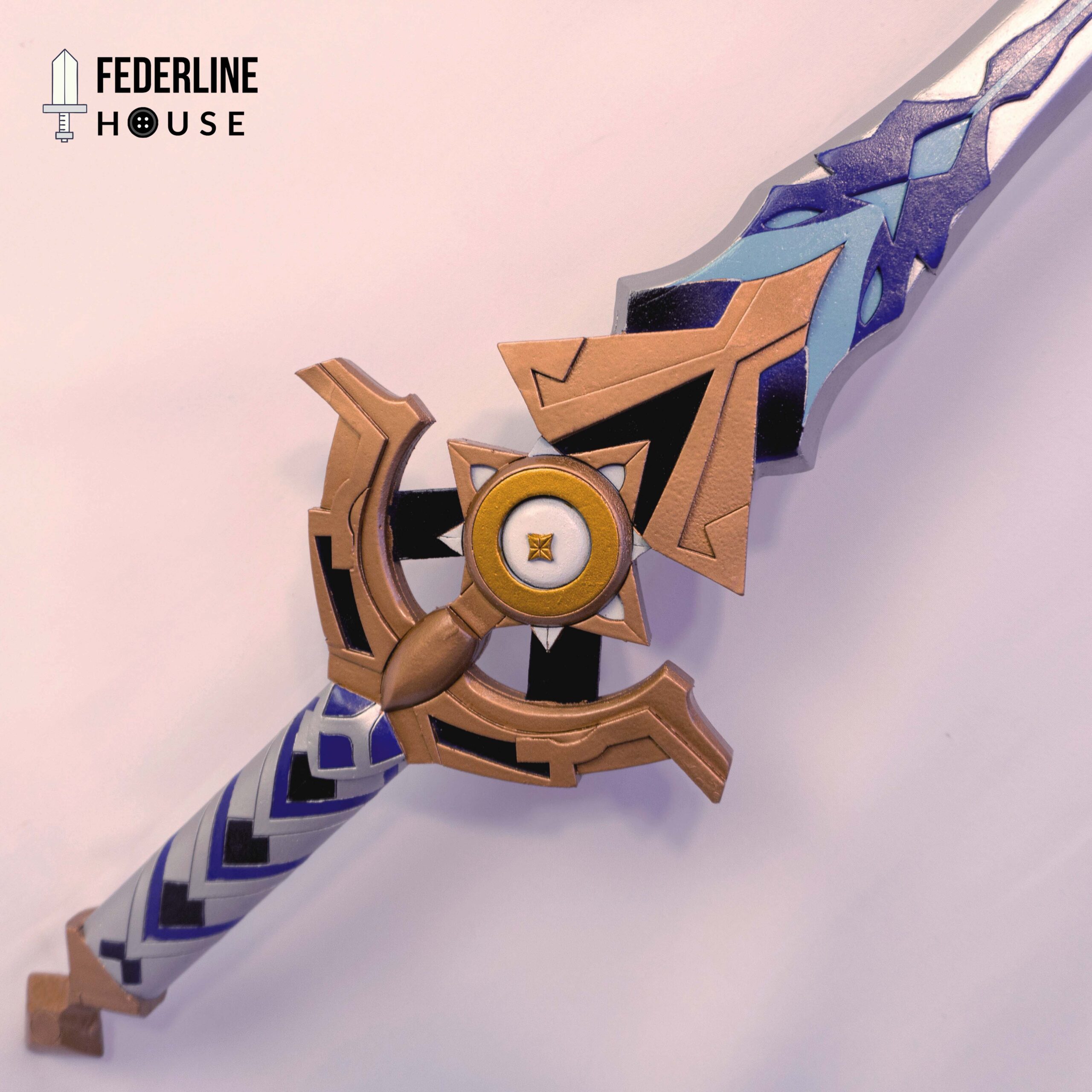 Genshin Impact Cinnabar Spindle Sword Replica for Albedo Cosplay -