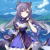 Keqing Cosplay Wig Genshin Impact Commission