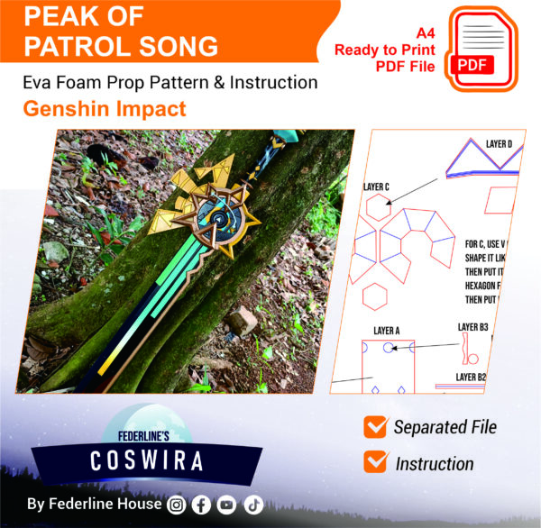 Prop Pattern: Peak Patrol Song - Xilonen's Signature Sword Weapon - Genshin Impact