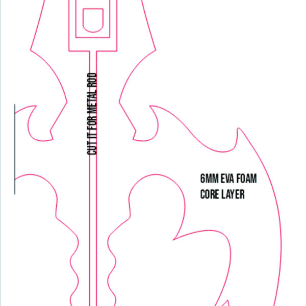 Prop Pattern: Oblivion Keyblade - Kingdom Hearts