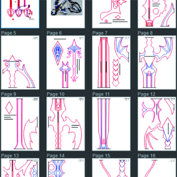 Prop Pattern: Oblivion Keyblade - Kingdom Hearts