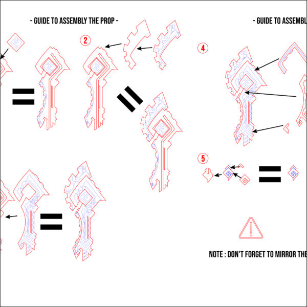 Prop Pattern: Fang of the Mountain King - Kinitch Signature Claymore - Genshin Impact