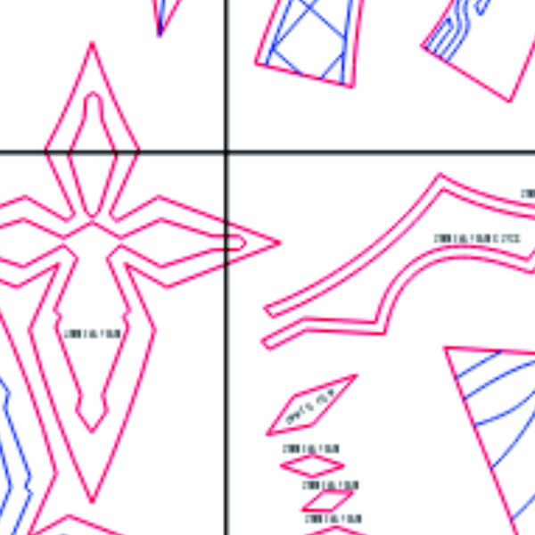 Prop Pattern: Capitano Mask from Genshin Impact