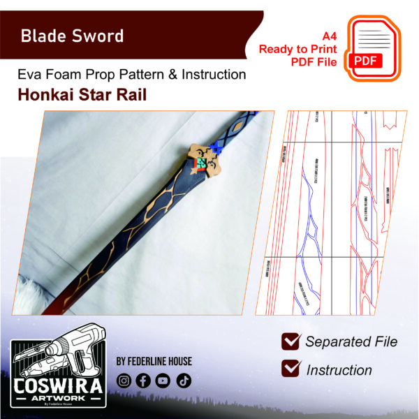 Prop Pattern: Blade Sword from Honkai Star Rail