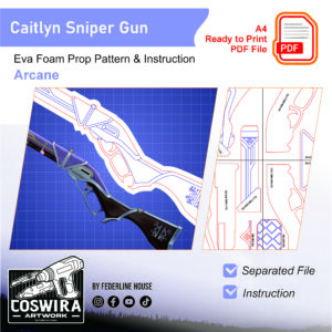 Prop Pattern: Caitlyn Sniper from Arcane LOL Template