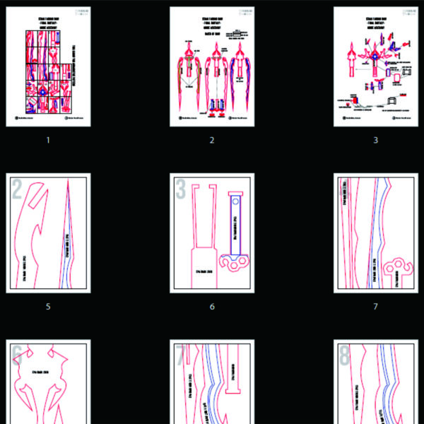 Prop Pattern: Serah Farron Bow from Final Fantasy Template