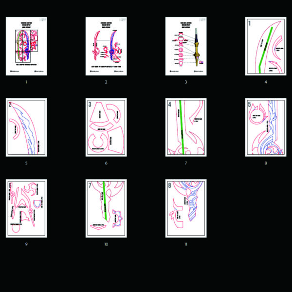 Prop Pattern: Engulfing Lightning from Genshin Impact Template