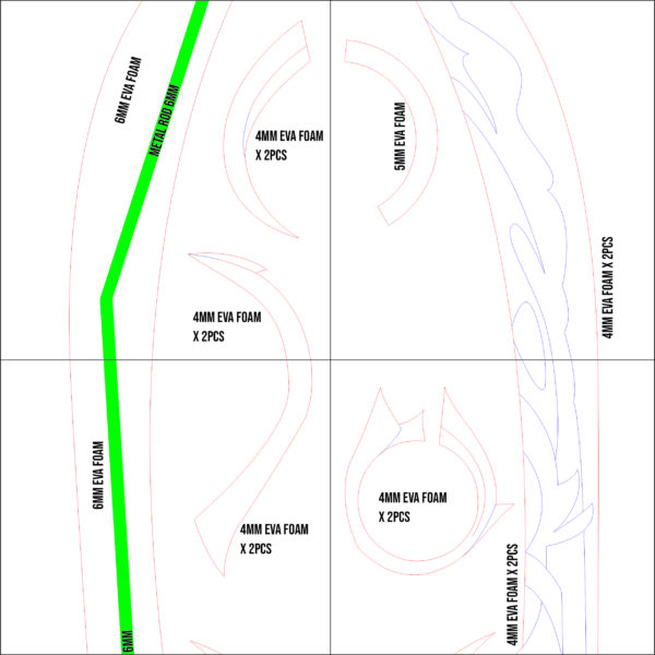 Prop Pattern: Engulfing Lightning from Genshin Impact Template