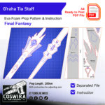 Prop Pattern: Graha Tia Staff from Final Fantasy XIV Template