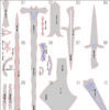 Prop Pattern: Joshua Rosfield Sword and Dagger from Final Fantasy Template