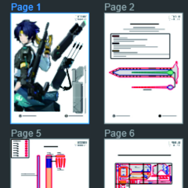 Harumasa Quiver 2 Prop Pattern: Harumasa’s Quiver from Zenless Zone Zero – Digital Blueprint for DIY Cosplay Prop