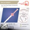 Prop Pattern: Ame no Habakiri from Onmyouji – Digital Blueprint for DIY Cosplay Prop