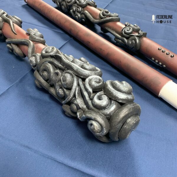Black Myth : Wukong Bronze Cloud Staff Spear for Cosplay