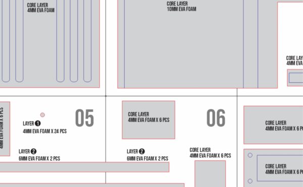 Prop Pattern: Kalina Ann Rocket Launcher from Devil May Cry for Cosplay Template Blueprint PDF