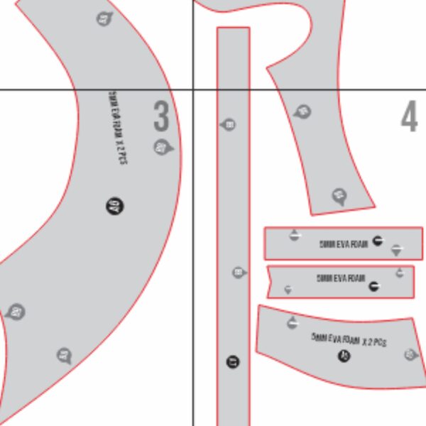 Basic Eva Foam Pattern: Spartan Helmet Cosplay Template Blueprint PDF