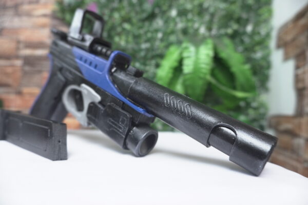 Prop Pattern: Jill Gun Weapon from Nikke for Cosplay Template Blueprint PDF