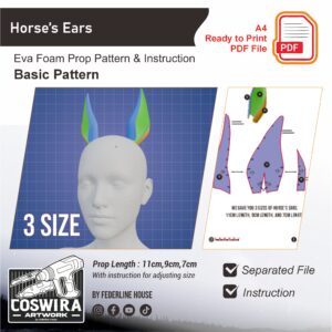 Prop Pattern: Horse Ear's Basic Pattern Template PDF