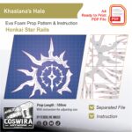 Prop Pattern: Khaslana's Halo from Honkai Star Rail Cosplay Template Blueprint PDF