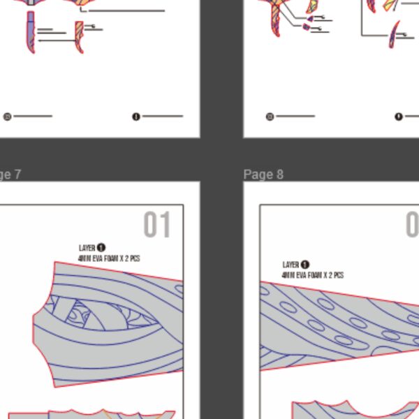Nail Sword Prop Pattern Template – EVA Foam Pattern for Cosplay & DIY Builds Inspired by Hollow Knight