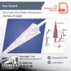 Nail Sword Prop Pattern Template – EVA Foam Pattern for Cosplay & DIY Builds Inspired by Hollow Knight
