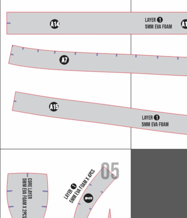 Prop Pattern: Viking Helmet with Horns Resizable EVA Foam Cosplay Template Blueprint PDF
