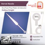 Prop Pattern: Hornet Needle from Hollow Knight Cosplay Template Blueprint PDF