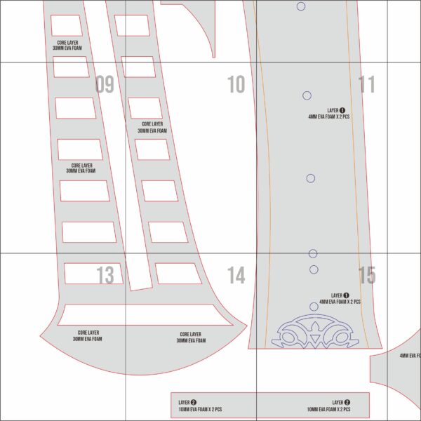 Beastlord Sword Prop Pattern Template – EVA Foam Pattern for Cosplay & DIY Builds Inspired by NieR Automata