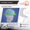 Fire Fighter Helmet Basic Prop Pattern Template – EVA Foam Pattern for Cosplay & DIY Builds