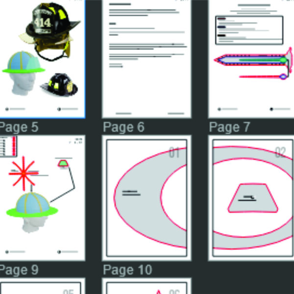 Fire Fighter Helmet Basic Prop Pattern Template – EVA Foam Pattern for Cosplay & DIY Builds