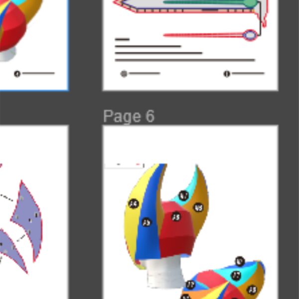 Grim Helmet Prop Pattern Template – EVA Foam Pattern for Cosplay & DIY Builds Inspired by Hollow Knight