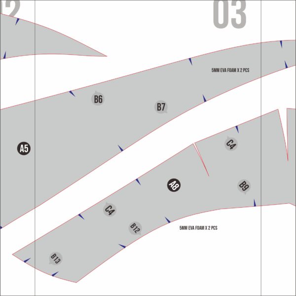 Grim Helmet Prop Pattern Template – EVA Foam Pattern for Cosplay & DIY Builds Inspired by Hollow Knight