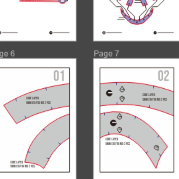 Knight Helmet Basic Prop Pattern Template – EVA Foam Pattern for Cosplay & DIY Builds
