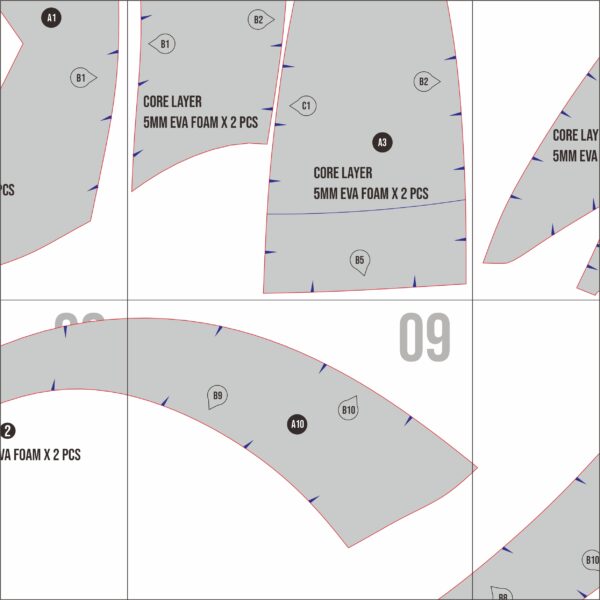 Loki Helmet Prop Pattern Template – EVA Foam Pattern for Cosplay & DIY Builds Inspired by Avengers