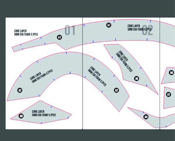 Prop Pattern: Prop Pattern: Rat Head Resizable Cosplay Template Blueprint PDF