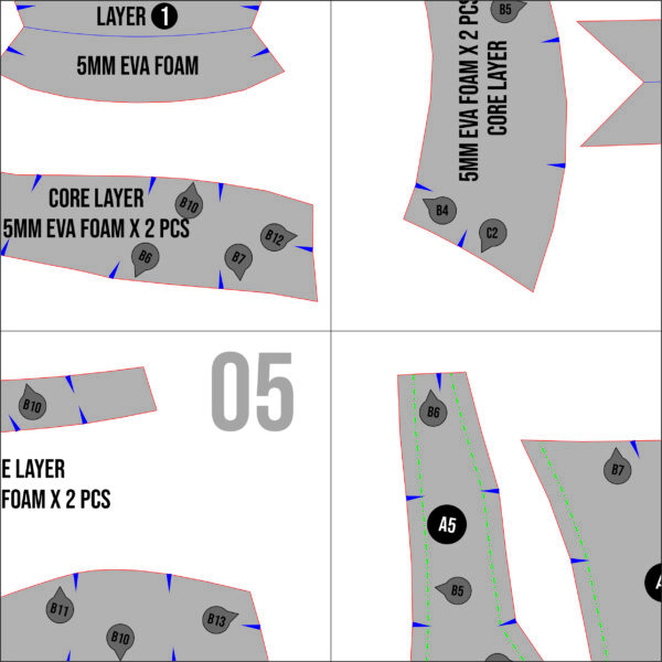 The Grinch Helmet Prop Pattern Template – EVA Foam Pattern for Cosplay & DIY Builds Inspired by The Grinch