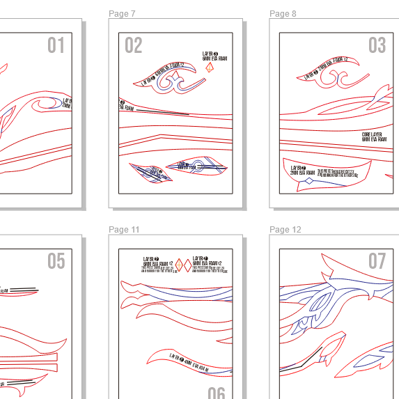 Light of Foliar Prop Pattern Template – EVA Foam Pattern for Cosplay & DIY Builds Inspired by Genshin Impact