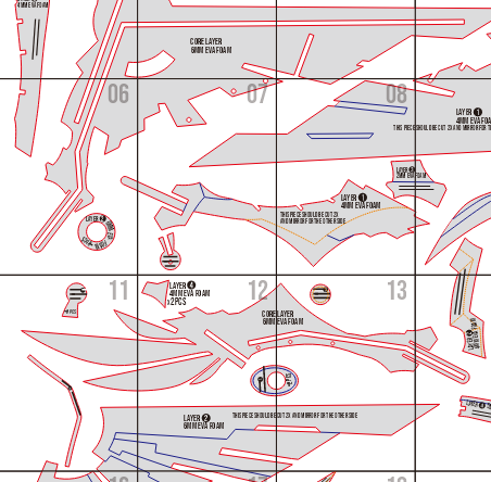 Skyward Harp 2 Skyward Harp Prop Pattern Template – EVA Foam Pattern for Cosplay & DIY Builds Inspired by Genshin Impact
