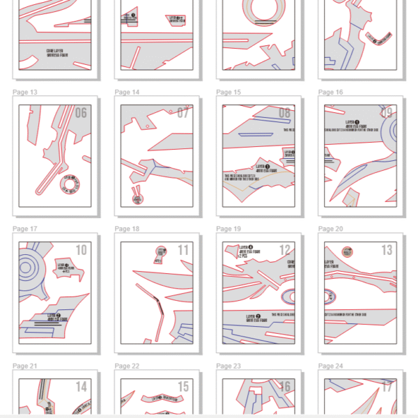 Skyward Harp 3 Skyward Harp Prop Pattern Template – EVA Foam Pattern for Cosplay & DIY Builds Inspired by Genshin Impact