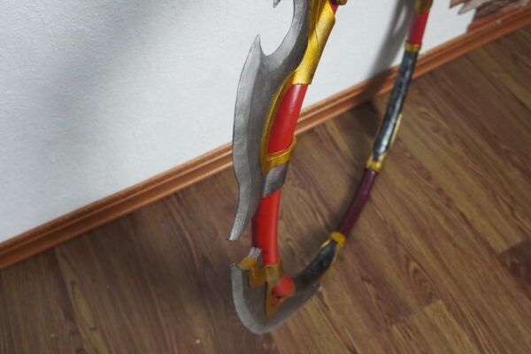 Crimson Orchid Dual Blade Dynasty Warriors Origins for Sun Shangxiang Cosplay EVA Foam Prop for Costume or Wall Decoration