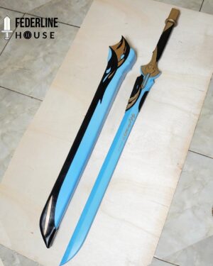 Emerald Of Genesis LED Sword Wuthering Waves for Rover Cosplay EVA Foam Prop for Costume or Wall Decoration