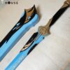 Emerald Of Genesis LED Sword Wuthering Waves for Rover Cosplay EVA Foam Prop for Costume or Wall Decoration