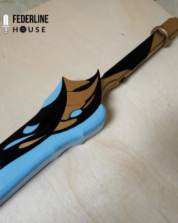 Emerald Of Genesis LED Sword Wuthering Waves for Rover Cosplay EVA Foam Prop for Costume or Wall Decoration