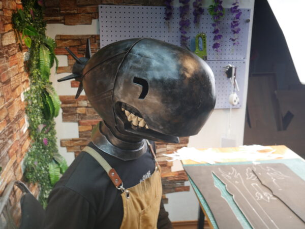 Bomb Devil Helmet Chainsaw Man for Reze Cosplay EVA Foam Prop for Costume or Wall Decoration