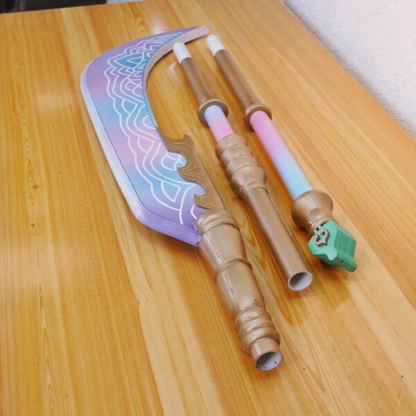 Mira Polearm K-Pop Demon Hunters for Mira Cosplay EVA Foam Prop for Costume or Wall Decoration