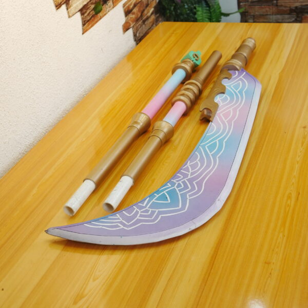 Mira Polearm K-Pop Demon Hunters for Mira Cosplay EVA Foam Prop for Costume or Wall Decoration