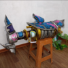 Pattern_Video_on_YouTube_Jinx_Cosplay_Fishbones_Rocket_Launcher_from_Arcane_League_of_Legends_Cosplay_Template_Blueprint_PDF_3 Fishbones Rocket Launcher Arcane League of Legends for Jinx Cosplay EVA Foam Prop for Costume or Wall Decoration