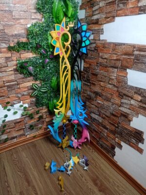 Keyblade Combined Kingdom Hearts Cosplay EVA Foam Prop for Costume or Wall Decoration