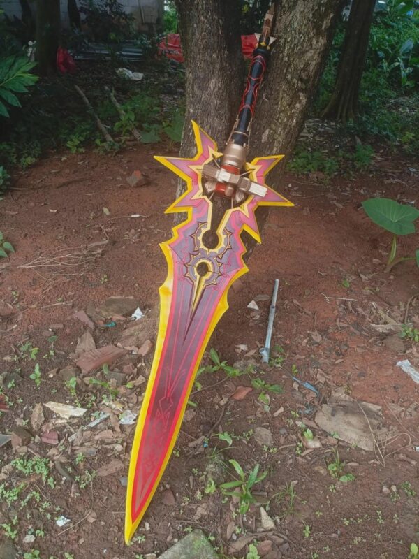 Mavuika Claymore Thousand Blazing Suns Genshin Impact for Cosplay or Wall Decoration
